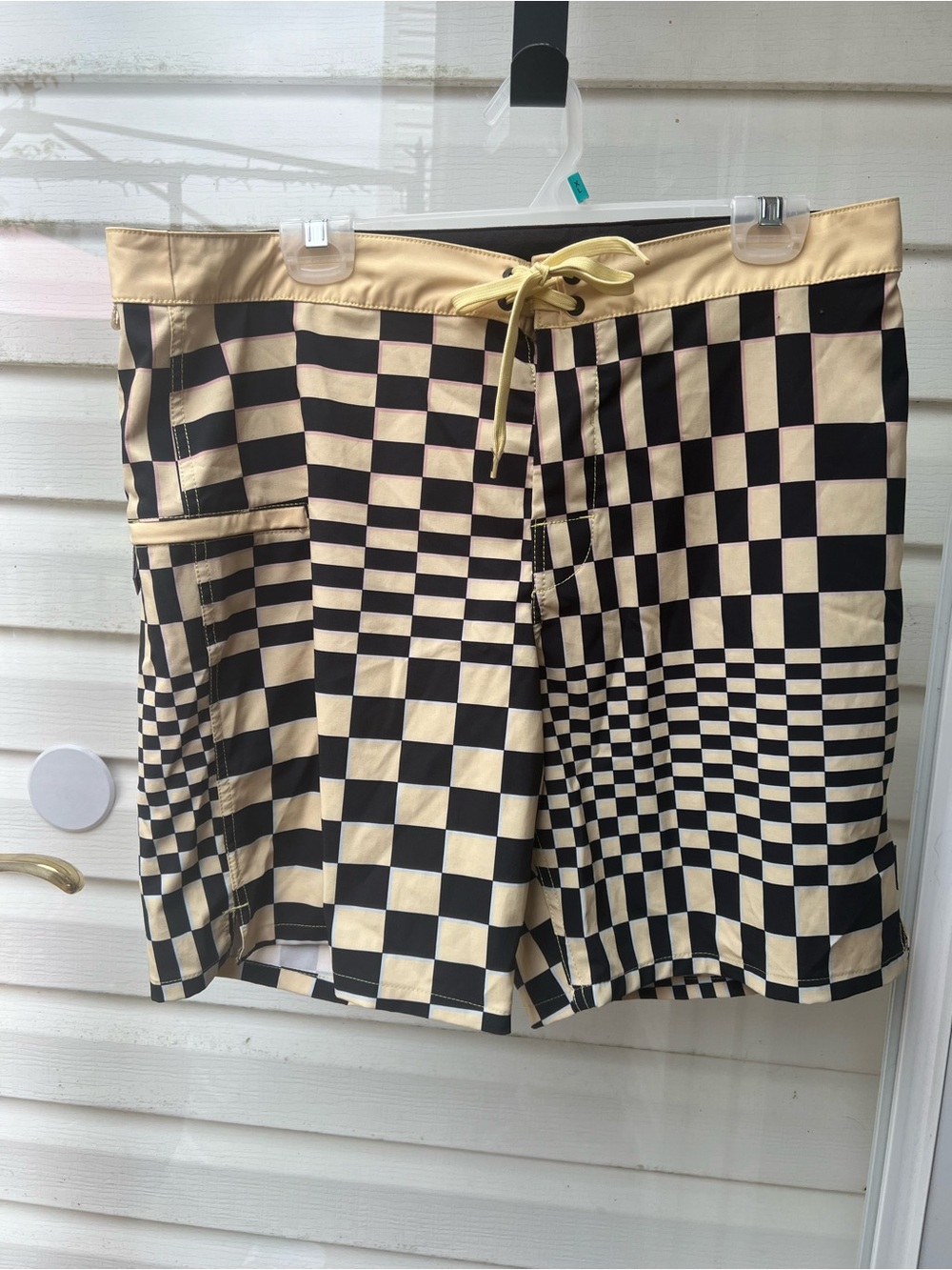 Vans Checkerboard Mini Skirt in Black and Cream